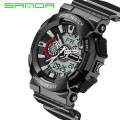 Sanda 799 1 Sport Brand Electronic Watch Digital Men Wristwatches White G Style Shock Military Waterproof Swim Male Watch 2019